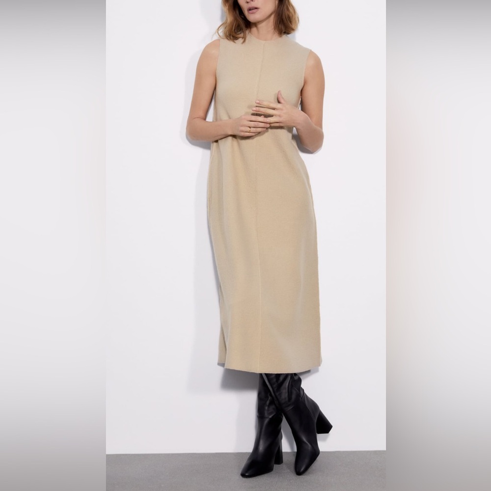 ZARA sleeveless wool dress